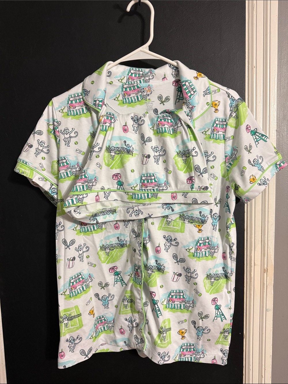 Roller Rabbit Pima Cotton Tennis Pajamas Size: M